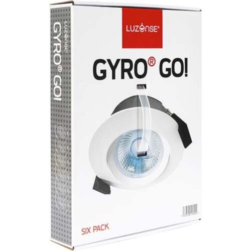 Gyro Go! 6x8W 700lm 2700K IP44 Hvit