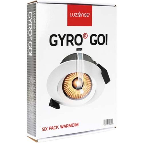 Gyro Go! 6x9W 550lm WarmDim IP44 Hvit