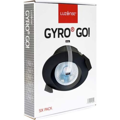 Gyro Go! 6x8W 700lm 2700K IP44 Sort