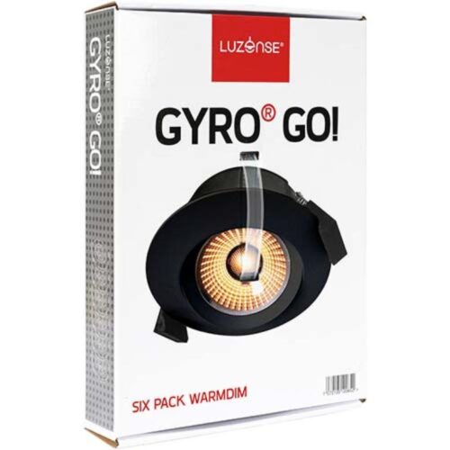Gyro Go! 6x9W 550lm WarmDim IP44 Sort