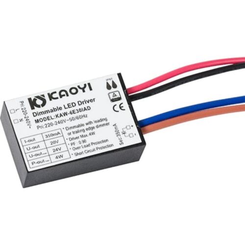 Driver 4W 350mA Dimbar for 1stk UnoCob 2700/3000K