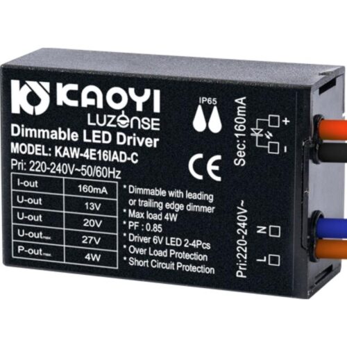 mini-D Driver 4W 160mA 3-4 stk.