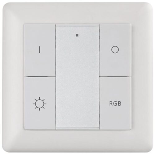 Zig-B Zigbee Veggbryter 1 kanal RGBW Hvit