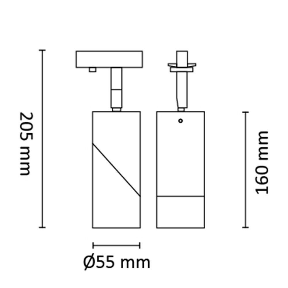 Titan Twist Round Spot 6W 380lm 2700K Hvit #3