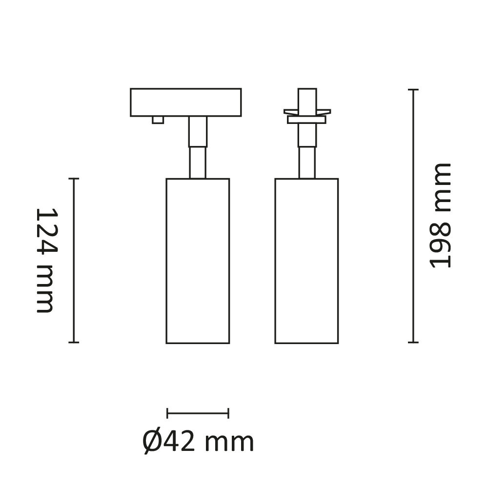 Titan Gyro Spot 6W 520lm 2700K Sort #4