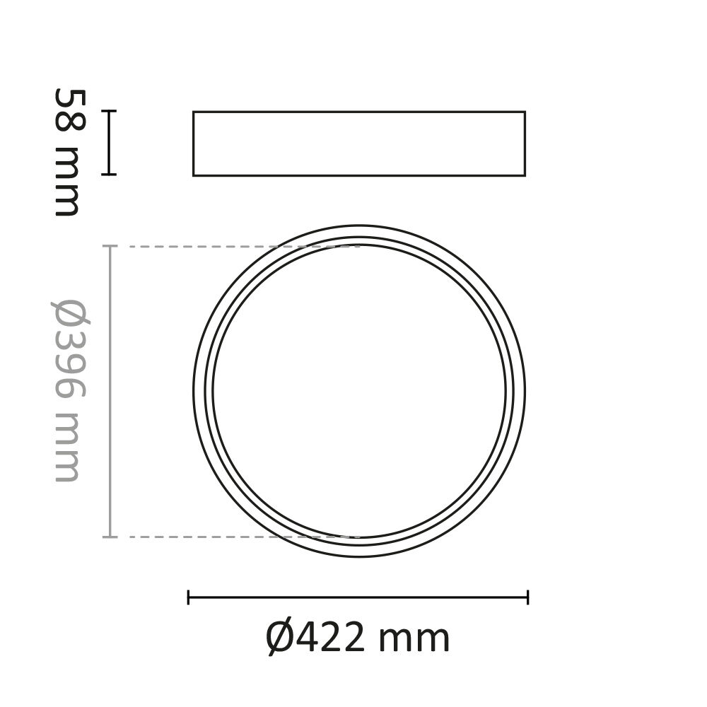 DecoDisc L 2700/3000K dim Hvit/hvit #6