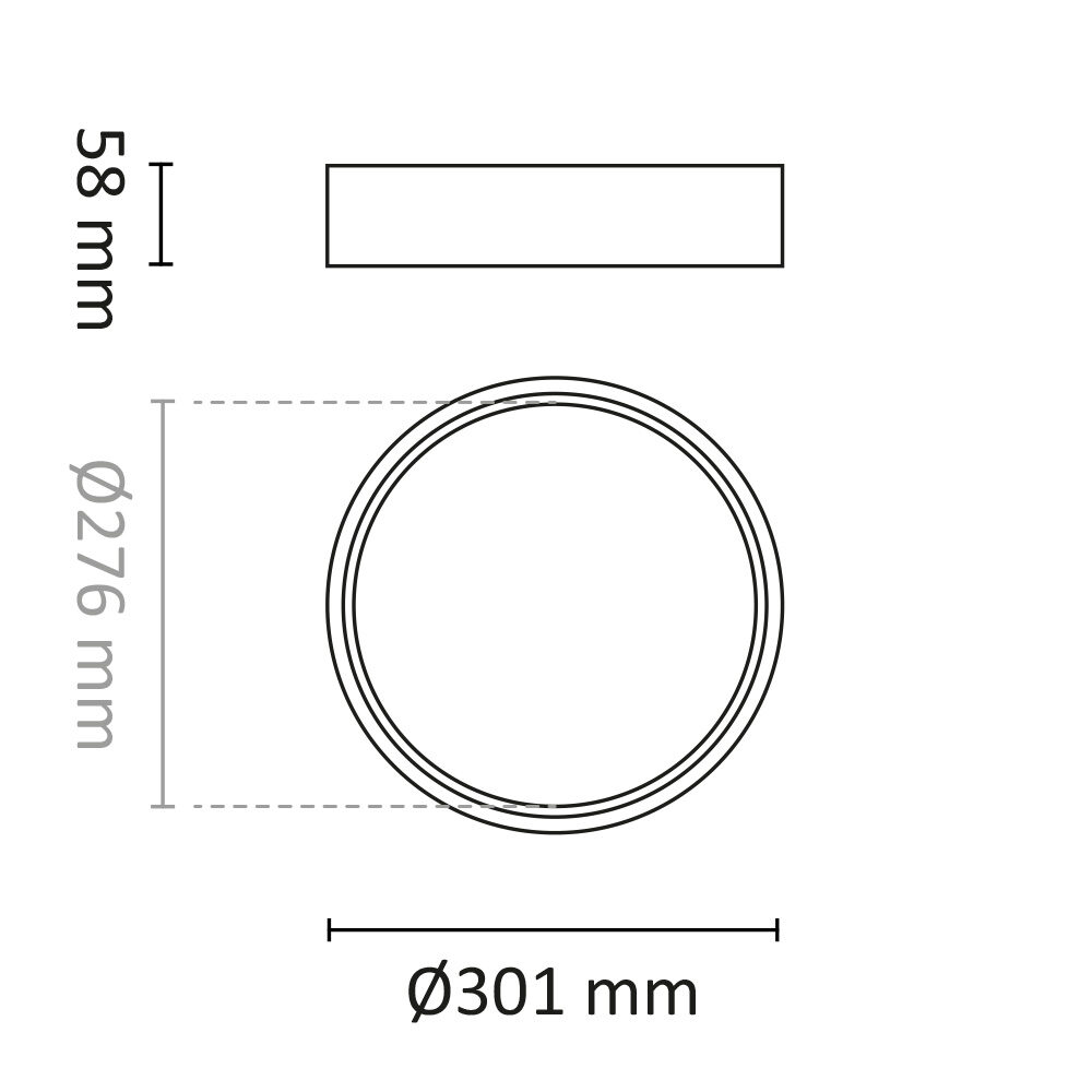 DecoDisc M Sens 2700/3000K Hvit/hvit #3