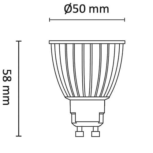 PrismaCob+ 6W 380lm WarmDim 38° Ra95 Hvit