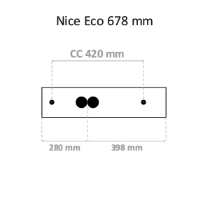 Nice Eco 7W 700lm 3000K med 2 x stikk #7