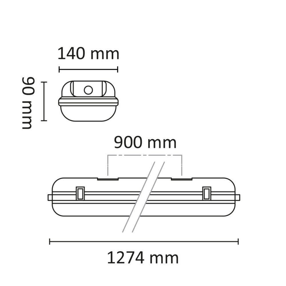 Tyfon II 1200 4800lm 4000K IP65 Sensor #7