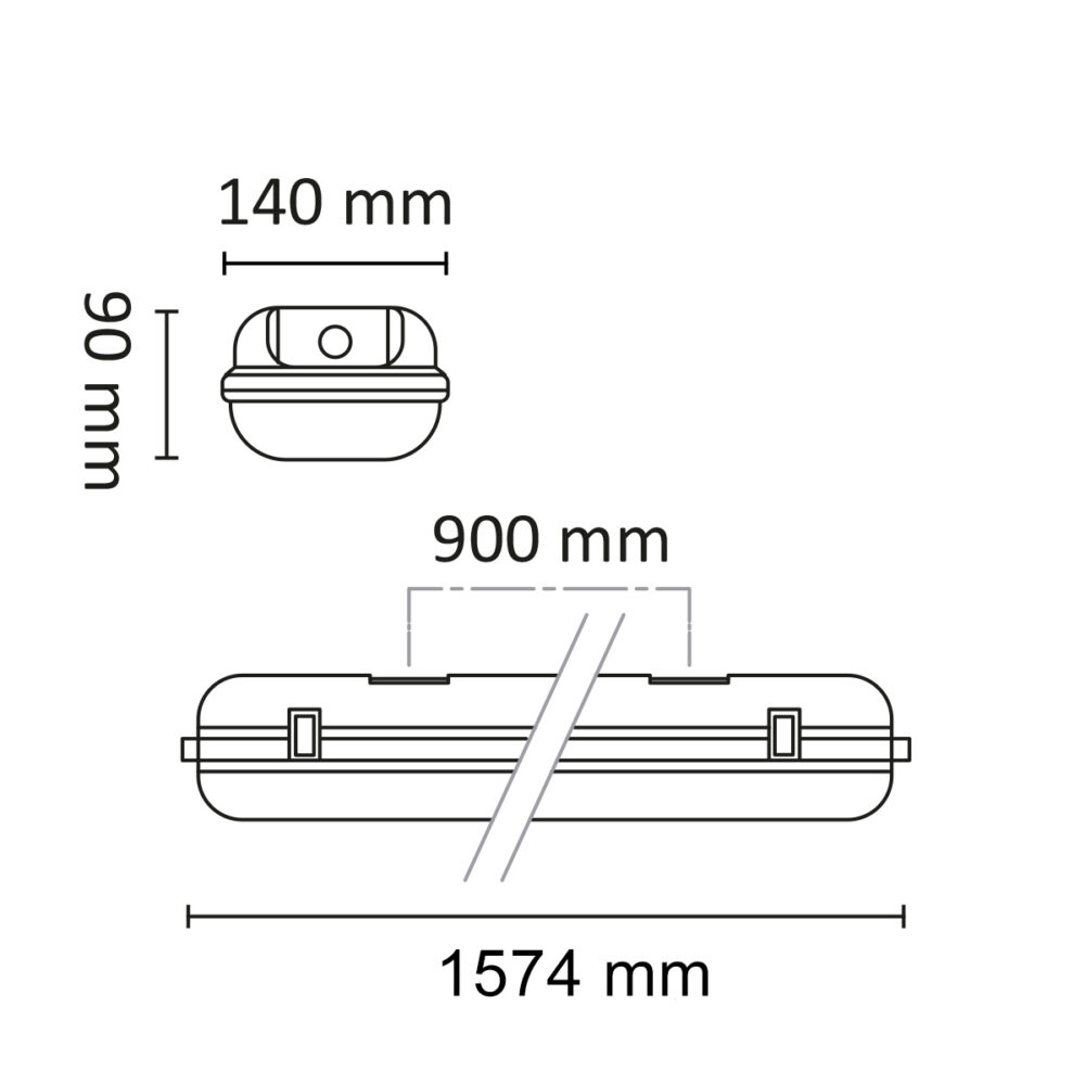 Tyfon II 1500 6200lm 4000K EM01ST Sensor IP65 #7