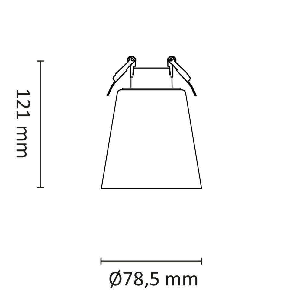 Glone S Tak 6W 320lm WarmDim Sort/Sotet #5