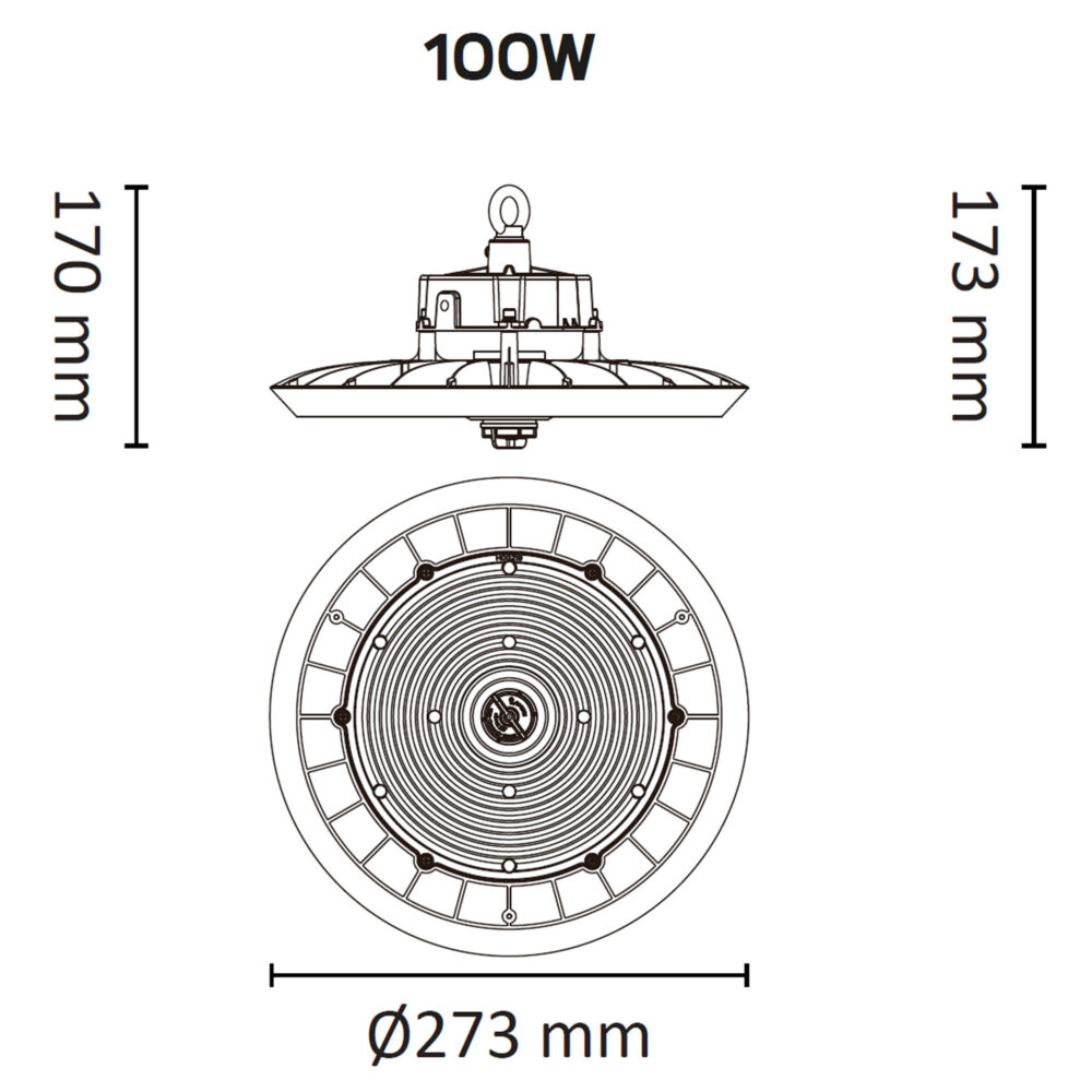 Switch Highbay 100W DALI 16500lm 115° #4