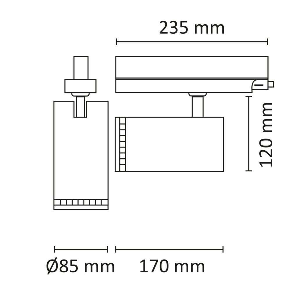 Switch Spot 3T Zoom DALI 2700/3000/4000K Hvit #6