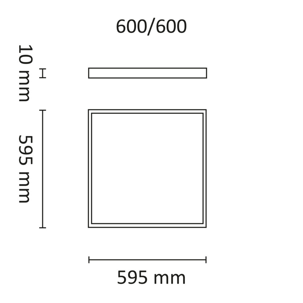 Square R600 IP65 48W 4800lm 4000K u/driver MP #3